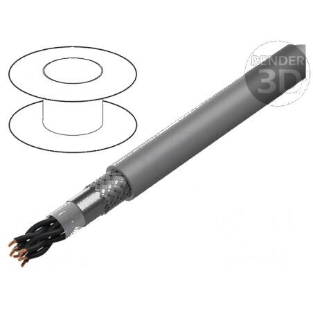 Cablu BiT 500 CH B2ca 8x2x0,5mm2 LSZH gri 300V 500V | Electronic-mag.ro | Componente Electronice