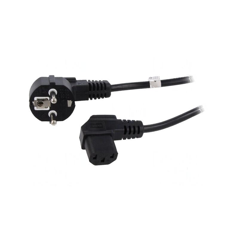 Cablu CEE 7/7 ştecăr unghi 90° IEC C13 mamă 2m PVC | Electronic-mag.ro | Componente Electronice Cablu CEE 7/7 ştecăr unghi 90° IEC C13 mamă 2m PVC | Electronic-mag.ro | Componente Electronice