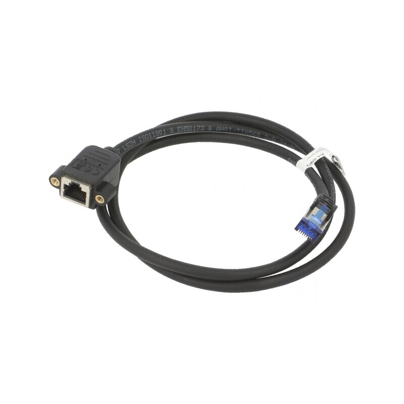 Prelungitor RJ45 S/FTP 6a 1m LSZH negru 27AWG | Electronic-mag.ro | Componente Electronice Prelungitor RJ45 S/FTP 6a 1m LSZH negru 27AWG | Electronic-mag.ro | Componente Electronice