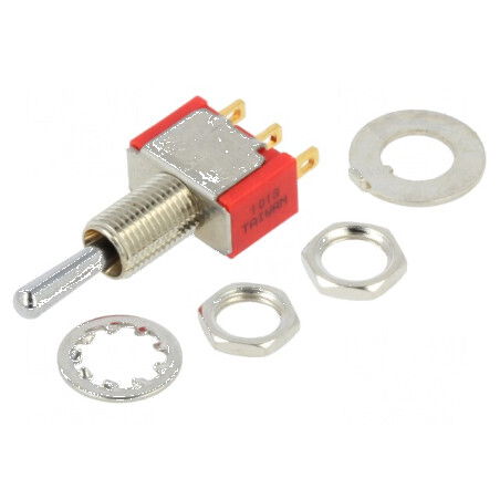 Comutator basculant SPDT ON-OFF-ON pentru lipit 10mΩ | Electronic-mag.ro | Componente Electronice