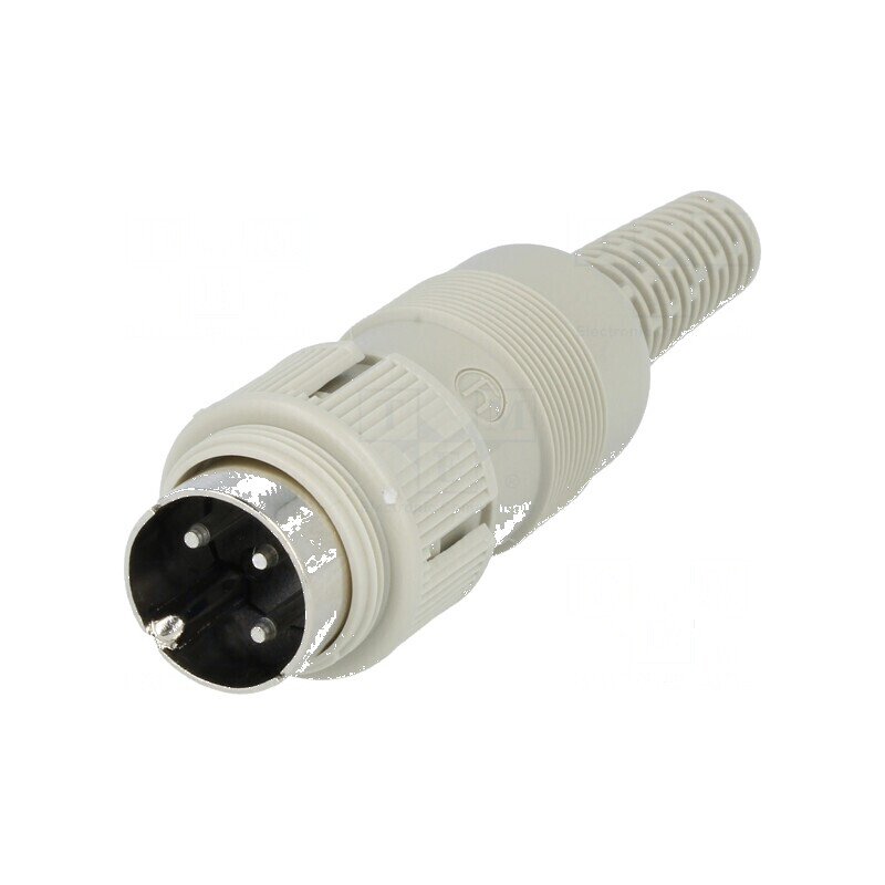 Conector DIN mufă tată PIN 3, 180° drept pe cablu | Electronic-mag.ro | Componente Electronice Conector DIN mufă tată PIN 3, 180° drept pe cablu | Electronic-mag.ro | Componente Electronice