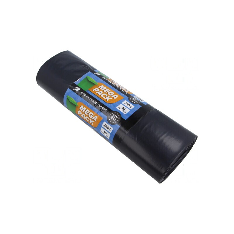 Saci gunoi LDPE 240l 10buc Mega Pack negru | Electronic-mag.ro | Componente Electronice