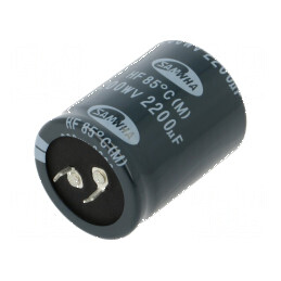 Condensator electrolitic SNAP-IN 2200uF 200VDC Ø35x45mm ±20% | Electronic-mag.ro | Componente Electronice
