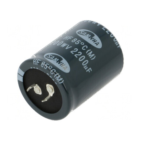 Condensator electrolitic SNAP-IN 2200uF 200VDC Ø35x45mm ±20% | Electronic-mag.ro | Componente Electronice