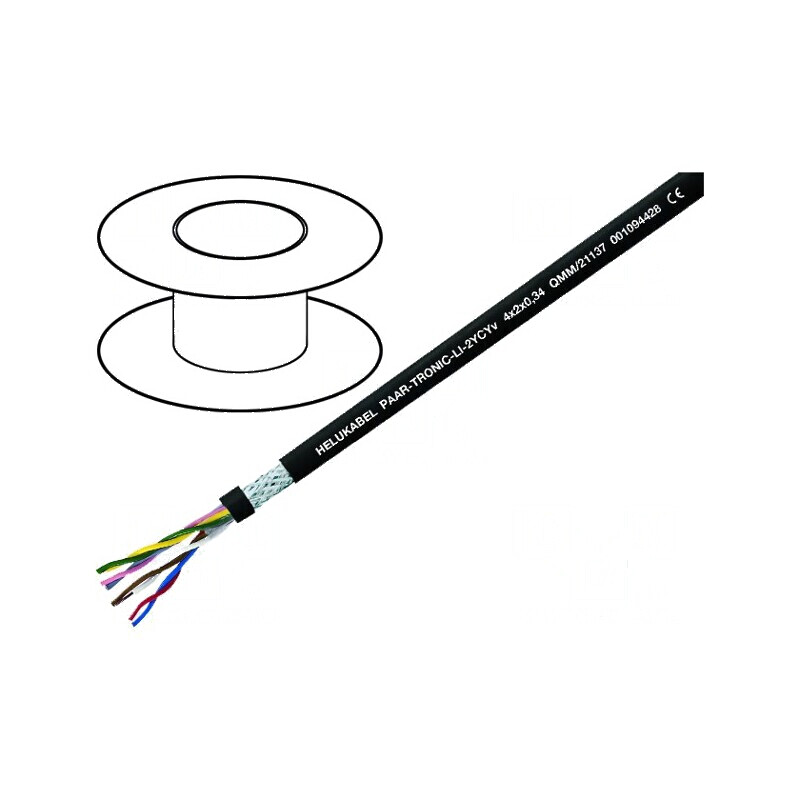 Cablu ecranat Li-2YCYv 3x2x0,5mm2 cu tressă de cupru cositorit | Electronic-mag.ro | Componente Electronice Cablu ecranat Li-2YCYv 3x2x0,5mm2 cu tressă de cupru cositorit | Electronic-mag.ro | Componente Electronice