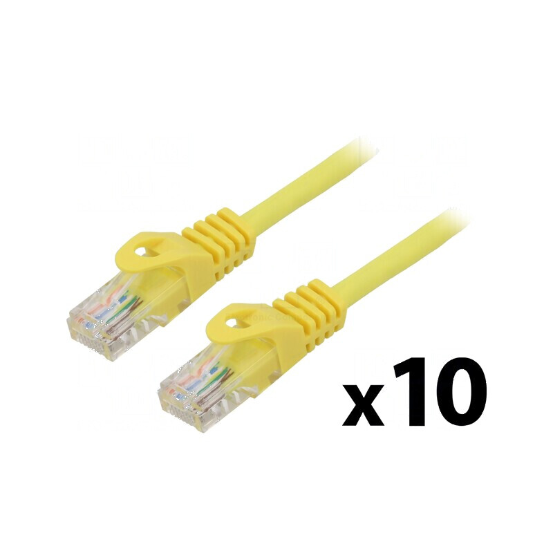 Cabluri patch U/UTP 5e litat CCA PVC galben 1m 26AWG | Electronic-mag.ro | Componente Electronice Cabluri patch U/UTP 5e litat CCA PVC galben 1m 26AWG | Electronic-mag.ro | Componente Electronice
