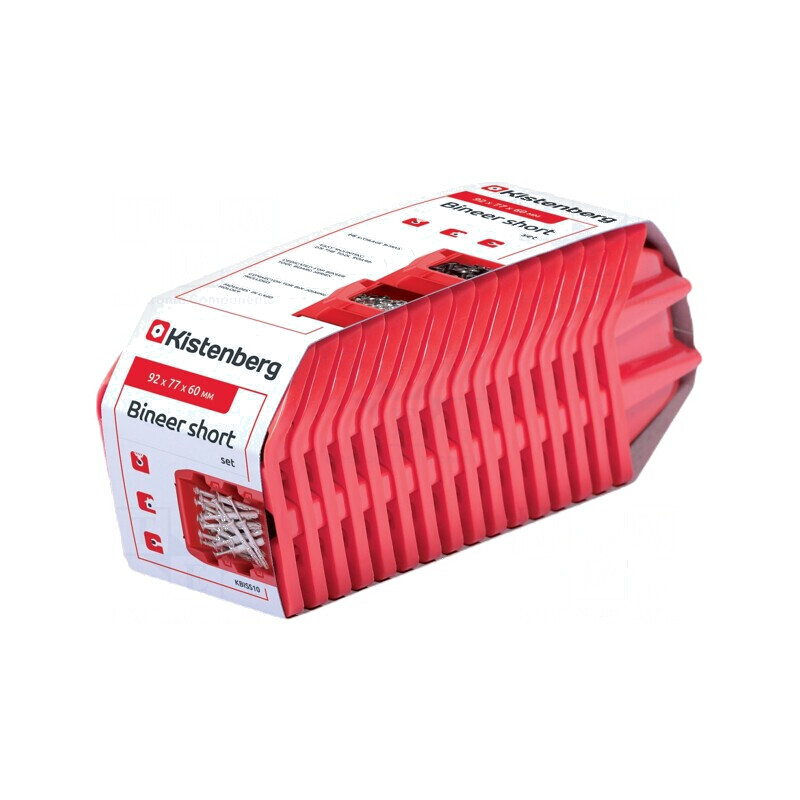 Cuvă roşie scurtă 92x77x60mm 16buc KBISS10 BINEER | Electronic-mag.ro | Componente Electronice