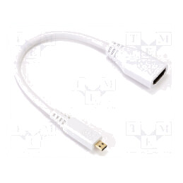 Cablu de conectare alb 235mm | Electronic-mag.ro | Componente Electronice