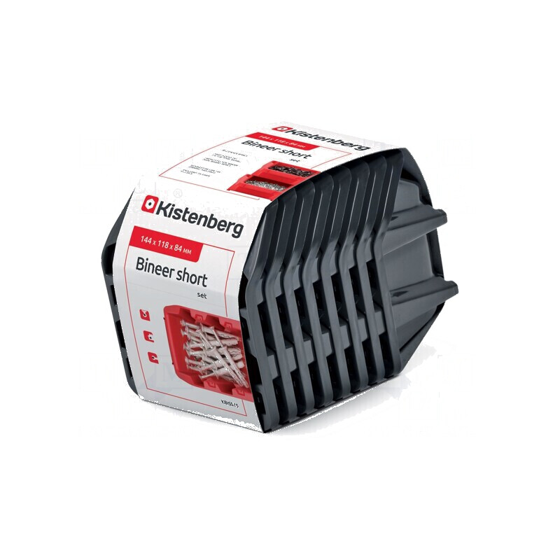 Container cuvă neagră scurtă 144x118x84mm 8 buc KBISS15 | Electronic-mag.ro | Componente Electronice
