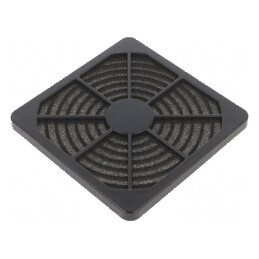 Filtru plastic Ø120mm negru 1 set cu fixare prin șurub | Electronic-mag.ro | Componente Electronice