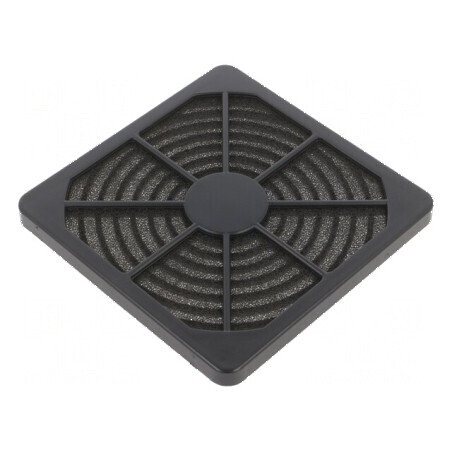 Filtru plastic Ø120mm negru 1 set cu fixare prin șurub | Electronic-mag.ro | Componente Electronice