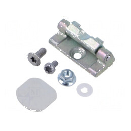 Balama Kit: Piuliță, Balamă, Capac, Șurub pentru Montaj | Electronic-mag.ro | Componente Electronice