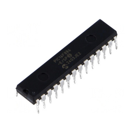Microcontroler PIC 14kB 20MHz A/E/USART GPIO ICSP MSSP | Electronic-mag.ro | Componente Electronice