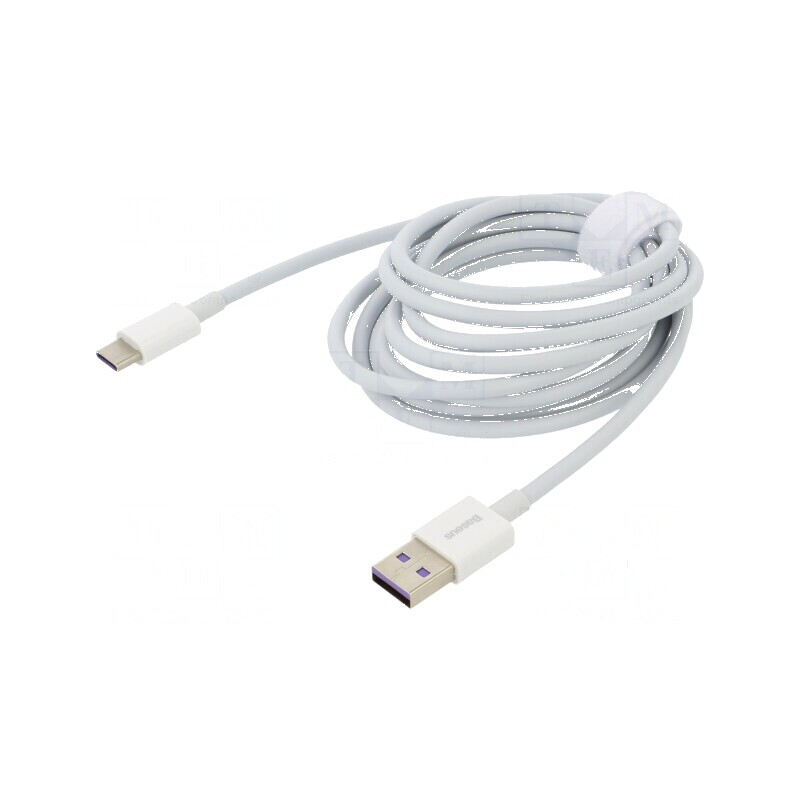 Cablu USB A la USB C 2m alb 66W Quick Charge | Electronic-mag.ro | Componente Electronice Cablu USB A la USB C 2m alb 66W Quick Charge | Electronic-mag.ro | Componente Electronice