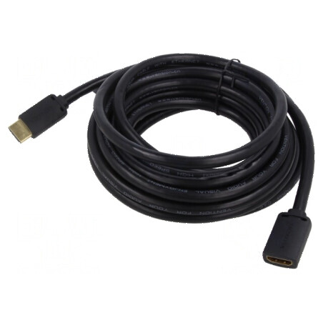 Cablu HDMI 1.4 5m Negru 30AWG | Electronic-mag.ro | Componente Electronice