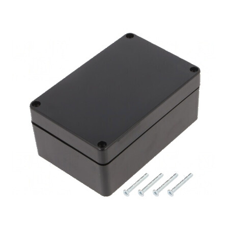 Carcasă universală ABS neagră IP67 70mm x 105mm x 45mm | Electronic-mag.ro | Componente Electronice