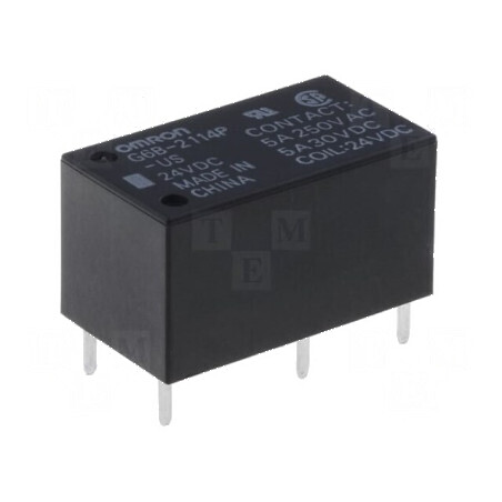 Releu electromagnetic SPST-NO/SPST-NC 24VDC G6B | Electronic-mag.ro | Componente Electronice
