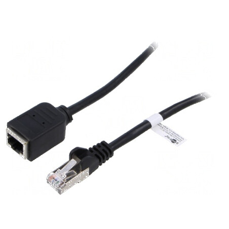 Prelungitor RJ45 F/UTP 5e 1,5m PVC negru 26AWG | Electronic-mag.ro | Componente Electronice