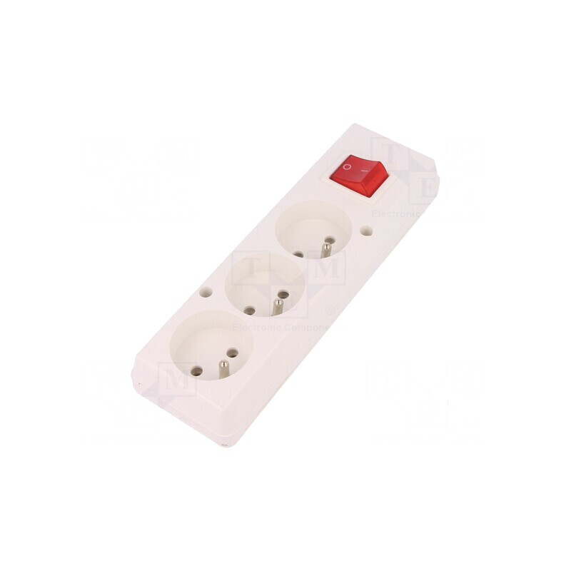 Conector alimentare AC mamă spliter 2P PE 250VAC 16A albă | Electronic-mag.ro | Componente Electronice Conector alimentare AC mamă spliter 2P PE 250VAC 16A albă | Electronic-mag.ro | Componente Electronice
