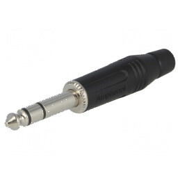 Conector Jack 6,3mm mufa tata stereo drept pe cablu | Electronic-mag.ro | Componente Electronice