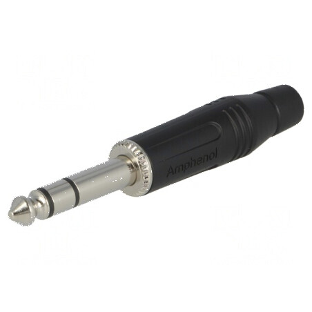 Conector Jack 6,3mm mufa tata stereo drept pe cablu | Electronic-mag.ro | Componente Electronice