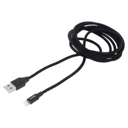 Cablu USB 2.0 Apple Lightning - High Speed, mufe USB A și Lightning | Electronic-mag.ro | Componente Electronice