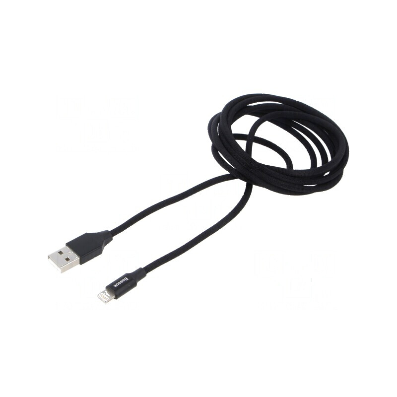 Cablu USB 2.0 Apple Lightning - High Speed, mufe USB A și Lightning | Electronic-mag.ro | Componente Electronice