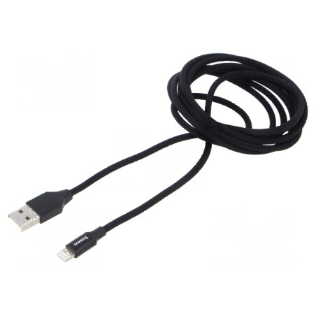 Cablu USB 2.0 Apple Lightning - High Speed, mufe USB A și Lightning | Electronic-mag.ro | Componente Electronice