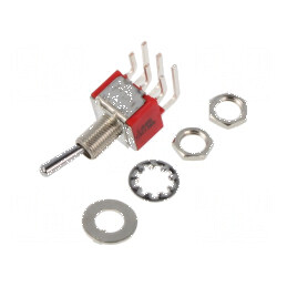 Comutator basculant DPDT ON-ON 5A 125VAC 28VDC 10mΩ | Electronic-mag.ro | Componente Electronice