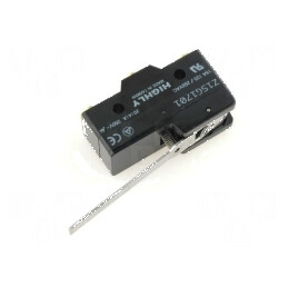 Microîntrerupător SNAP ACTION 20A 250VAC SPDT IP40 cu manetă | Electronic-mag.ro | Componente Electronice