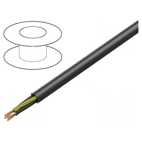 Cablu POWER 1000-YFR 5G2,5mm2 PVC negru 600V, 1000V | Electronic-mag.ro | Componente Electronice