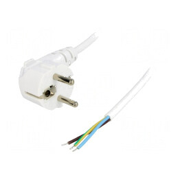 Cablu CEE 7/7 unghi 3x0,75mm2 PVC 3m | Electronic-mag.ro | Componente Electronice