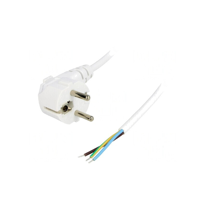 Cablu CEE 7/7 unghi 3x0,75mm2 PVC 3m | Electronic-mag.ro | Componente Electronice
