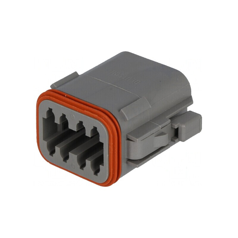 Conector cablu-cablu DT mufă mamă 8 pini gri IP68 | Electronic-mag.ro | Componente Electronice Conector cablu-cablu DT mufă mamă 8 pini gri IP68 | Electronic-mag.ro | Componente Electronice