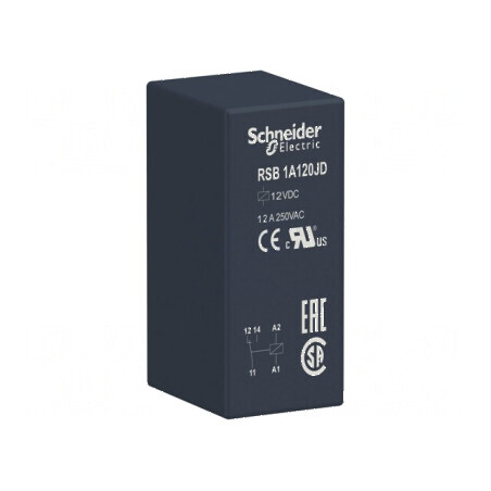 Releu electromagnetic SPDT 12VDC 12A 250VAC RSB | Electronic-mag.ro | Componente Electronice