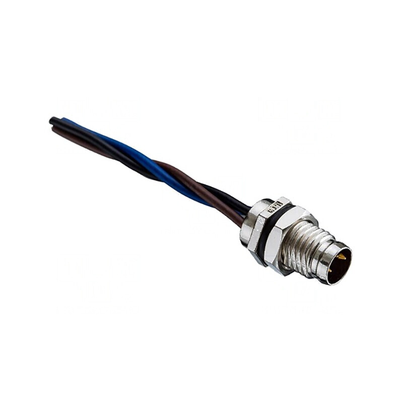 Conector M8 tată cu 3 pini pentru montare pe panou cu piuliță din față | Electronic-mag.ro | Componente Electronice Conector M8 tată cu 3 pini pentru montare pe panou cu piuliță din față | Electronic-mag.ro | Componente Electronice