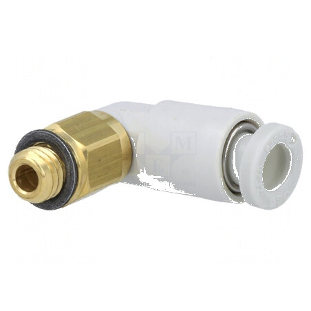 Racord push-in filet M5 unghi 90° 1-10 bar | Electronic-mag.ro | Componente Electronice
