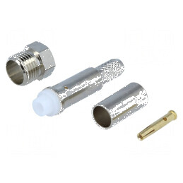 Conector FME mamă drept B9907 pentru cabluri KX15, RG141, RG58C/U, URM43 | Electronic-mag.ro | Componente Electronice