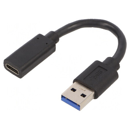Adaptor USB 3.1 A la C, 0,1m, negru | Electronic-mag.ro | Componente Electronice