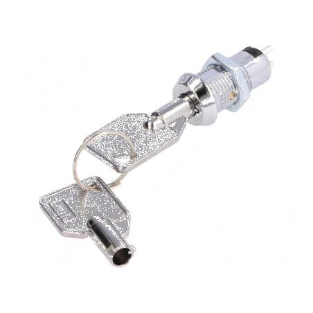 Comutator întrerupător cu cheie Poz.i stab 2 Pini SPST 90° | Electronic-mag.ro | Componente Electronice