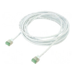 Cablu patch U/FTP Cat 8.1 3m alb LSZH 32AWG | Electronic-mag.ro | Componente Electronice