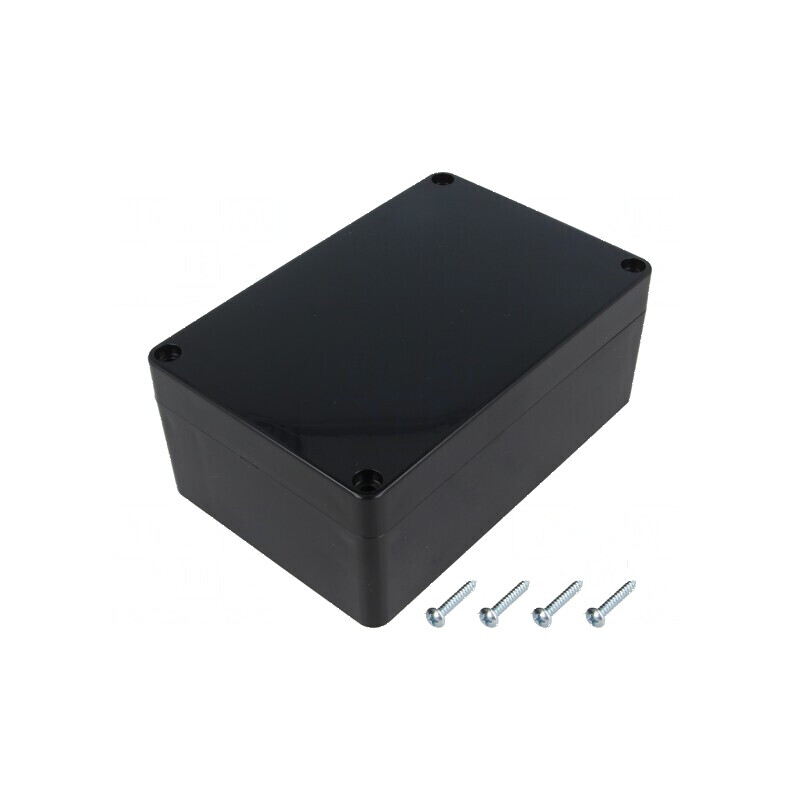Carcasă universală ABS neagră IP65 90mm x 135mm x 55mm | Electronic-mag.ro | Componente Electronice