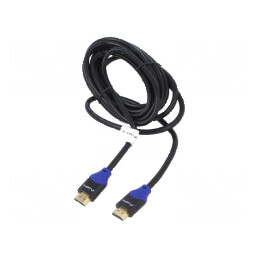 Cablu HDMI 2.0 3m Negru PVC 30AWG Mufă Din Ambele Părţi | Electronic-mag.ro | Componente Electronice