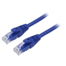 Cablaj patch U/UTP 6 litat Cu PVC albastru 5m 26AWG | Electronic-mag.ro | Componente Electronice
