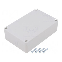 Carcasă universală ABS gri deschis 70mm x 105mm x 30mm | Electronic-mag.ro | Componente Electronice