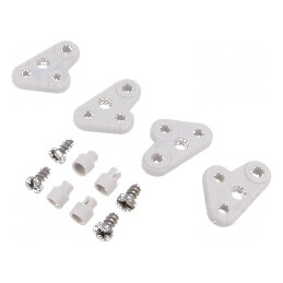 Set prindere gri 4 buc. Serie EURONORD | Electronic-mag.ro | Componente Electronice