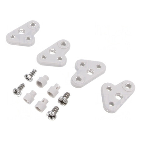 Set prindere gri 4 buc. Serie EURONORD | Electronic-mag.ro | Componente Electronice