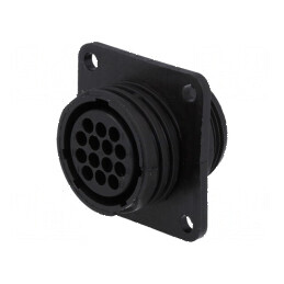 Conector circular soclu mamă PIN 14 fără contacte | Electronic-mag.ro | Componente Electronice