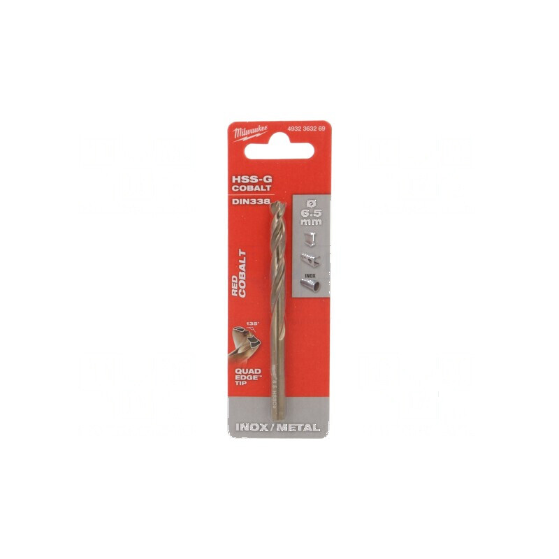 Burghiu metal Ø 6,5mm oțel rapid HSS-Co cu cobalt | Electronic-mag.ro | Componente Electronice
