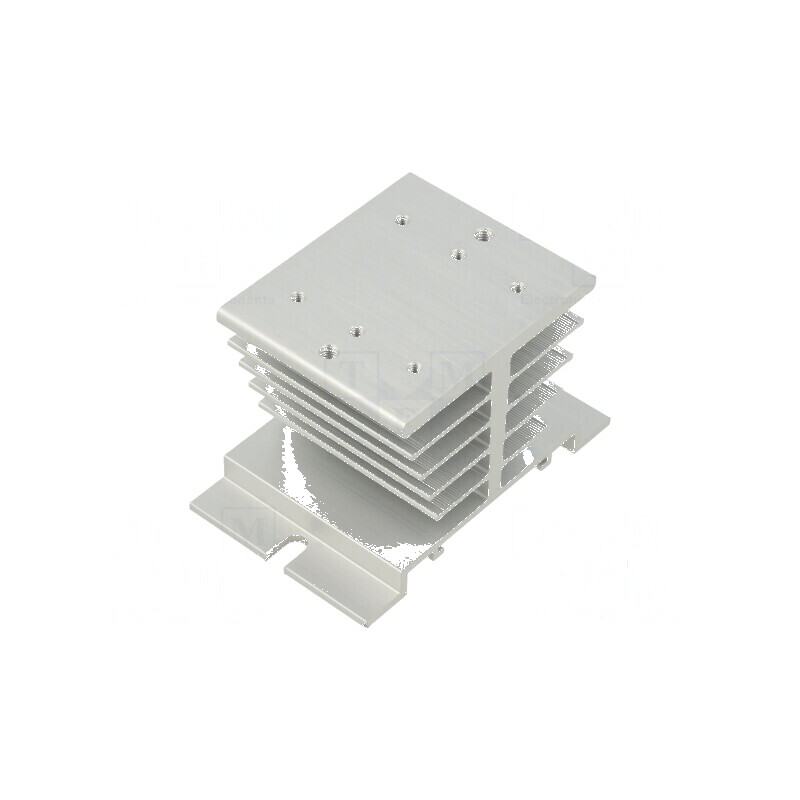 Radiator extrudat din aluminiu 80mm x 50mm x 50mm | Electronic-mag.ro | Componente Electronice